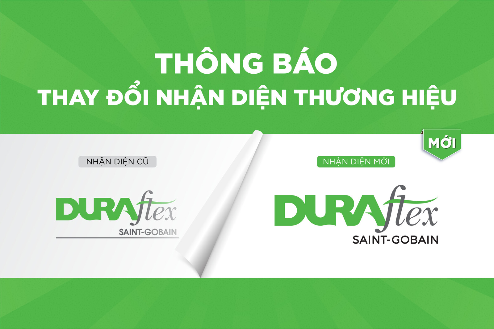 [THÔNG BÁO] Thay Đổi Nhận Diện Mới Dành Cho Thương Hiệu Tấm Xi Măng DURAflex