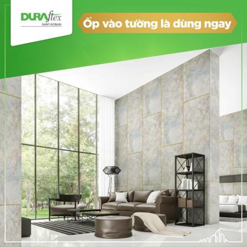 Mẫu vân đá ốp tường đẹp cho phòng khách